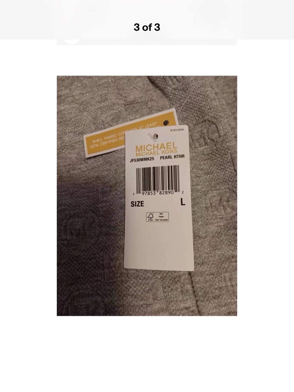 MICHAEL Michael Kors Crewneck Sweater in Pearl Heather Gray